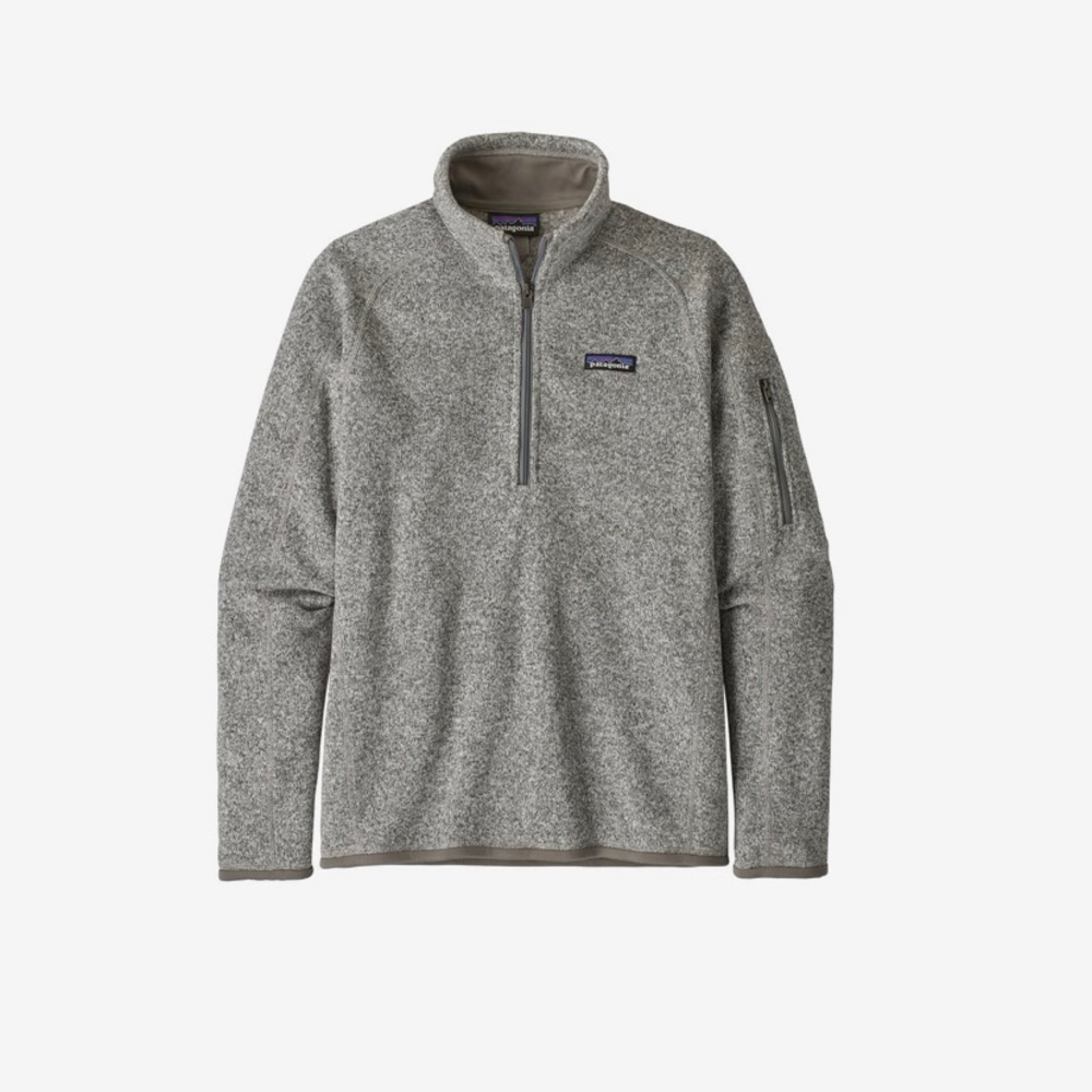 Small Women's Better Sweater® 1/4-Zip Fleece - Birch White